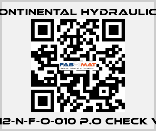 POC1-12-N-F-O-010 P.O CHECK VALVE Continental Hydraulics