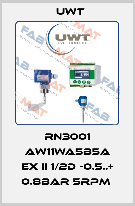 RN3001 AW11WA5B5A EX II 1/2D -0.5..+ 0.8BAR 5RPM  Uwt