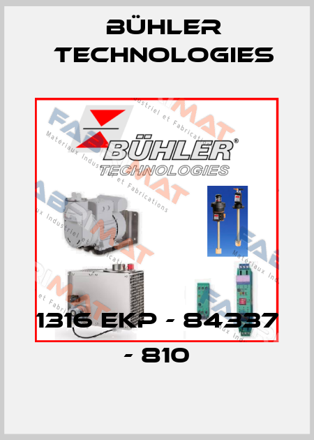 1316 EKP - 84337 - 810 Bühler Technologies