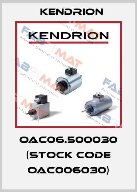 OAC06.500030 (stock code OAC006030) Kendrion