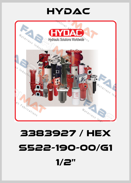 3383927 / HEX S522-190-00/G1 1/2" Hydac