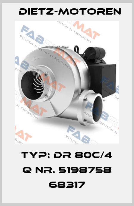 Typ: DR 80C/4 Q Nr. 5198758 68317 Dietz-Motoren