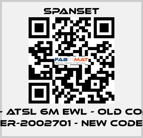ER- ATSL 6m EWL - old code; ER-2002701 - new code SpanSet