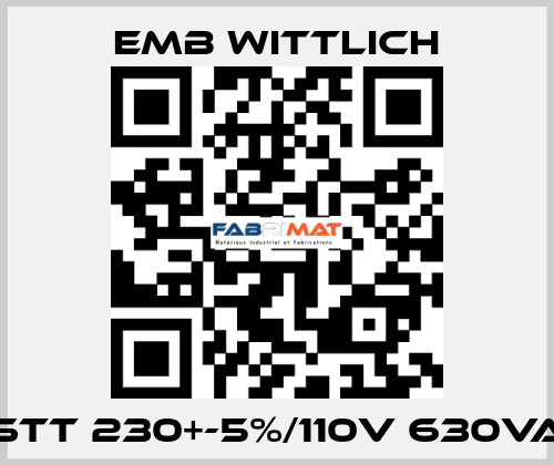 STT 230+-5%/110V 630VA EMB Wittlich