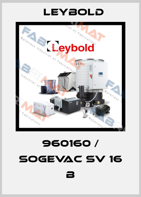 960160 / SOGEVAC SV 16 B Leybold