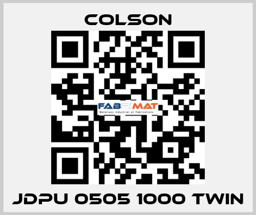 JDPU 0505 1000 TWIN Colson