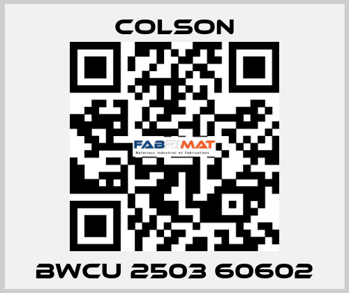 BWCU 2503 60602 Colson