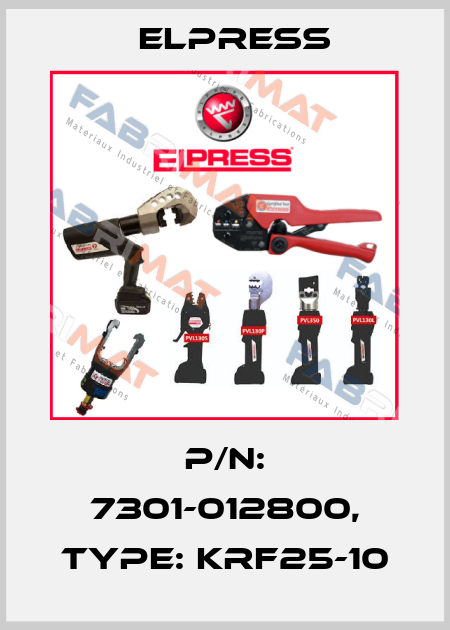 p/n: 7301-012800, Type: KRF25-10 Elpress