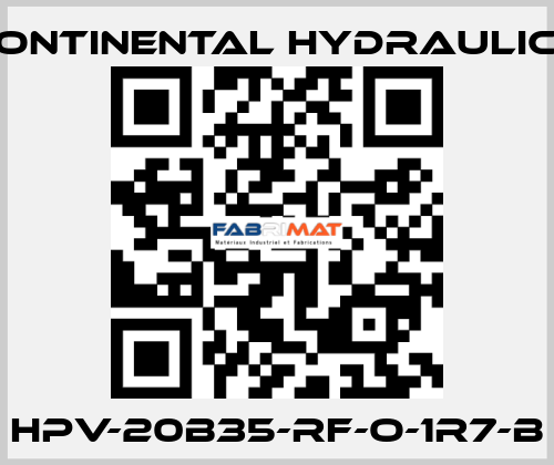 HPV-20B35-RF-O-1R7-B Continental Hydraulics