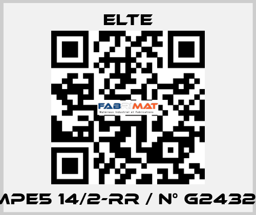 TMPE5 14/2-RR / N° G24328  Elte