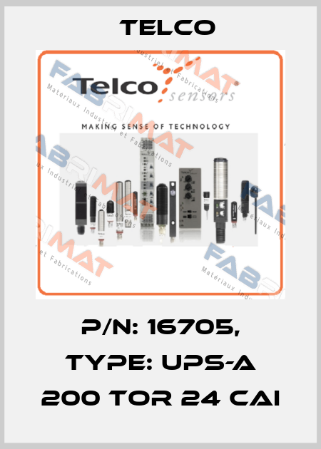 P/N: 16705, Type: UPS-A 200 TOR 24 CAI Telco