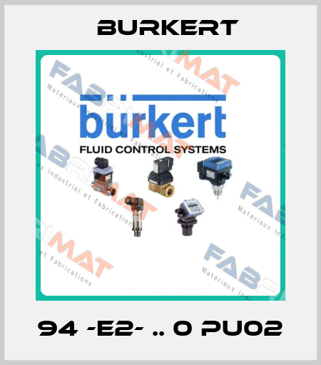 94 -E2- .. 0 PU02 Burkert