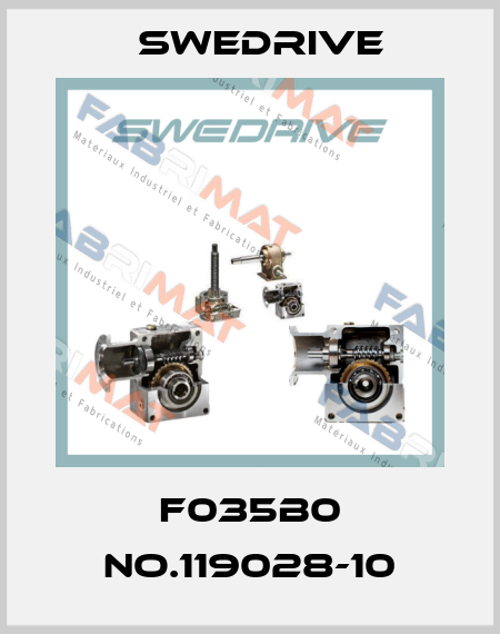 F035B0 No.119028-10 Swedrive