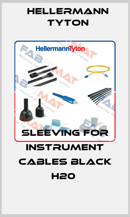 SLEEVING FOR INSTRUMENT CABLES BLACK H20  Hellermann Tyton