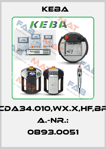 CDA34.010,Wx.x,HF,BR     A.-Nr.: 0893.0051 Keba