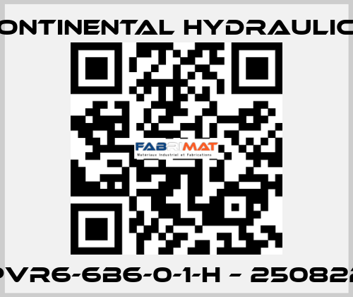 PVR6-6B6-0-1-H – 250822 Continental Hydraulics