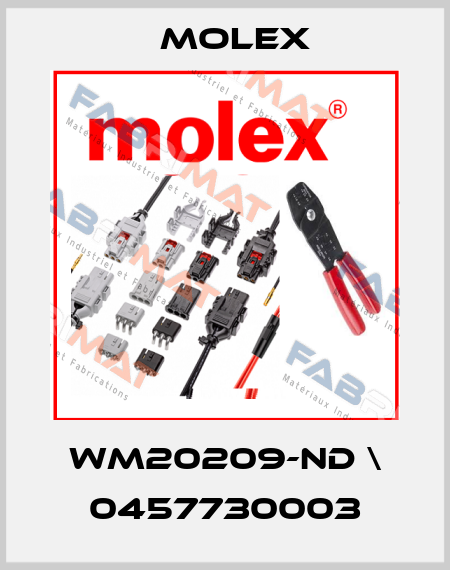 WM20209-ND \ 0457730003 Molex