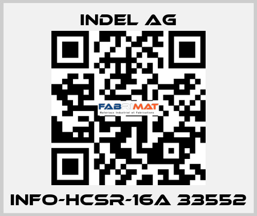 INFO-HCSr-16A 33552 INDEL AG