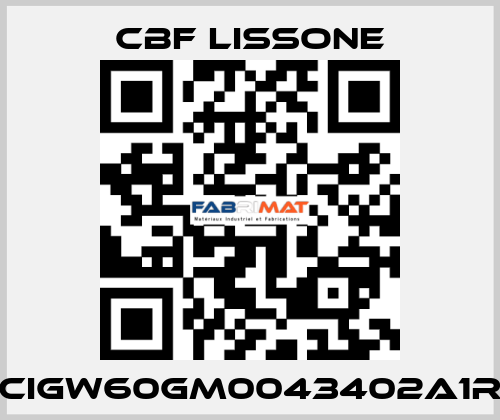 CIGW60GM0043402A1R CBF LISSONE