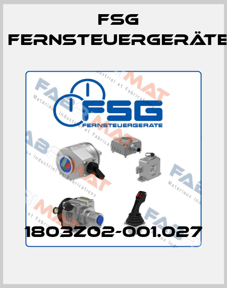 1803Z02-001.027 FSG Fernsteuergeräte