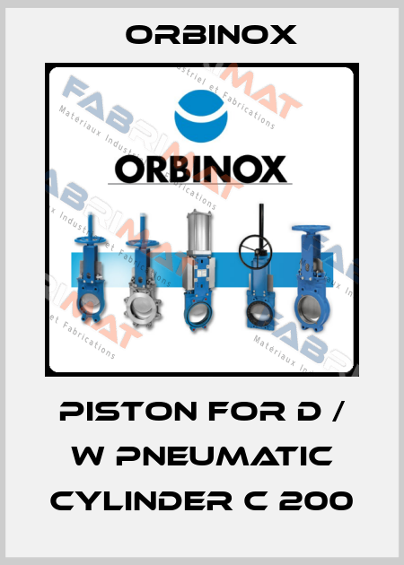 Piston for d / w pneumatic cylinder C 200 Orbinox