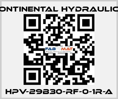 HPV-29B30-RF-0-1R-A Continental Hydraulics