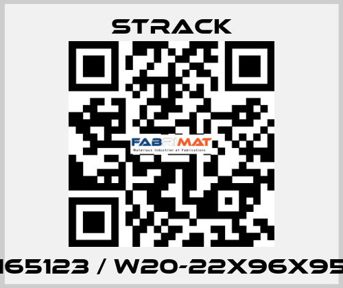 165123 / W20-22X96X95 Strack