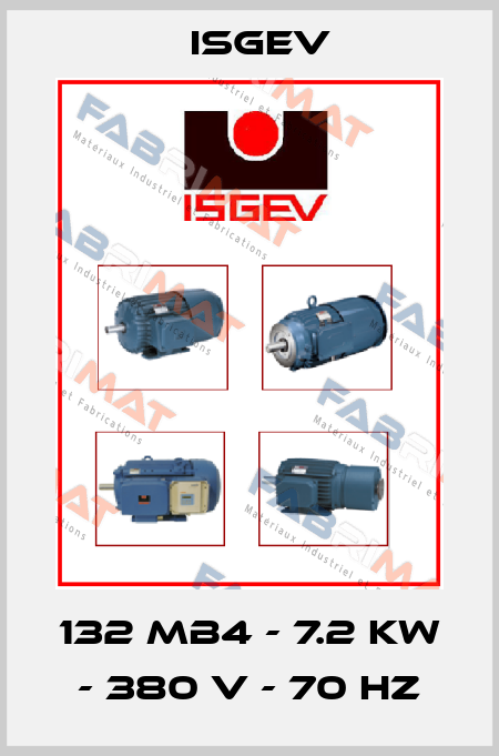 132 MB4 - 7.2 kW - 380 V - 70 Hz Isgev