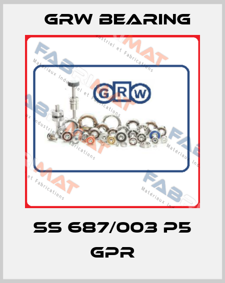 SS 687/003 P5 GPR GRW Bearing