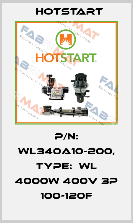 P/N: WL340A10-200, Type:  WL 4000W 400V 3P 100-120F Hotstart