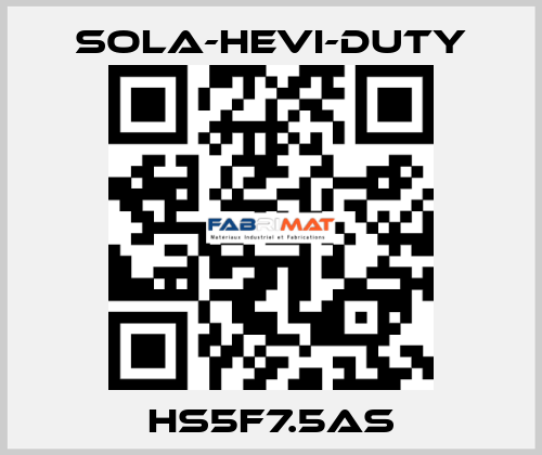 HS5F7.5AS Sola-Hevi-Duty