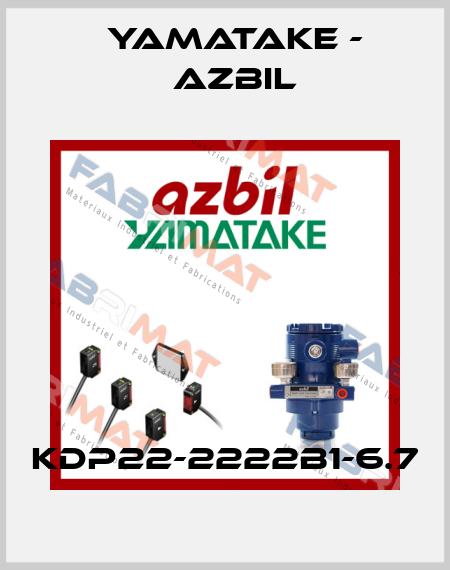 KDP22-2222B1-6.7 Yamatake - Azbil