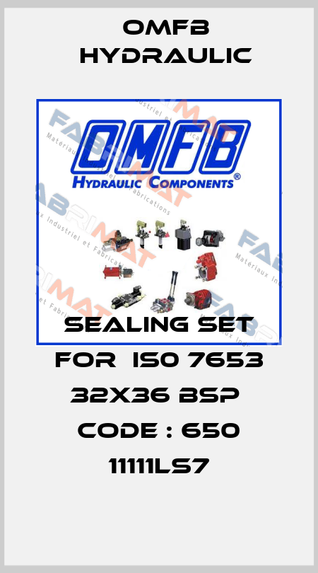 sealing set for  IS0 7653 32x36 BSP  code : 650 11111LS7 OMFB Hydraulic