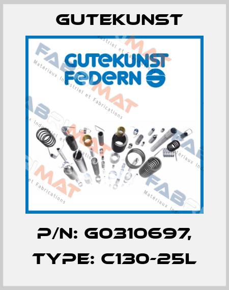 P/N: G0310697, Type: C130-25L Gutekunst