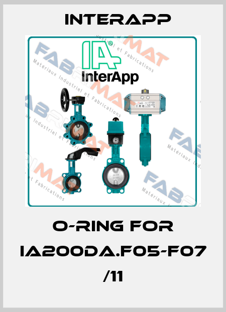 O-ring for IA200DA.F05-F07 /11 InterApp