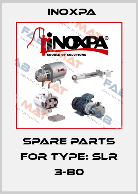  spare parts for Type: SLR 3-80 Inoxpa