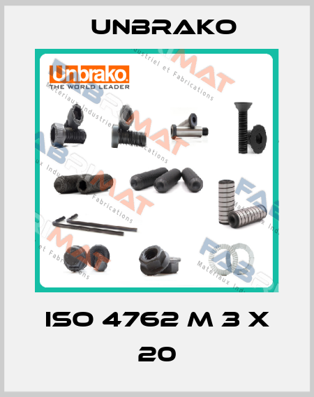 ISO 4762 M 3 X 20 Unbrako