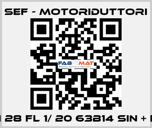 RMI 28 FL 1/ 20 63B14 SIN + LCB SEF - MOTORIDUTTORI