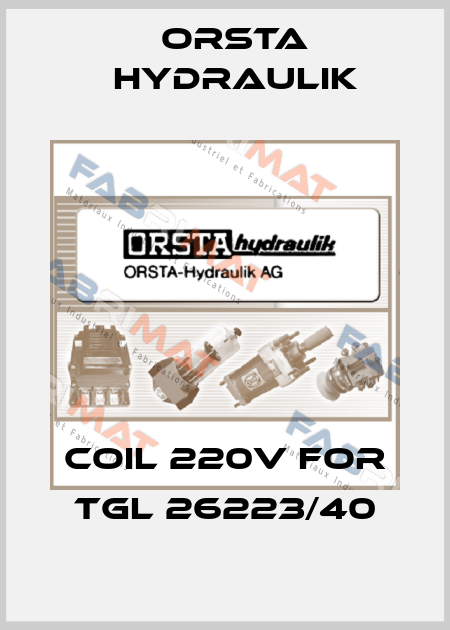 Coil 220V for TGL 26223/40 Orsta Hydraulik