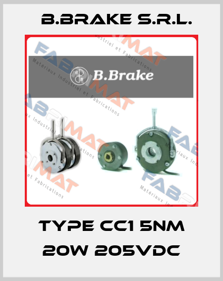 Type CC1 5Nm 20W 205VDC B.Brake s.r.l.