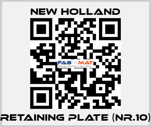 Retaining plate (Nr.10) New Holland