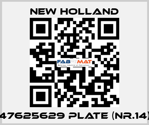 47625629 plate (nr.14) New Holland