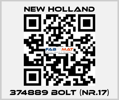 374889 bolt (Nr.17) New Holland