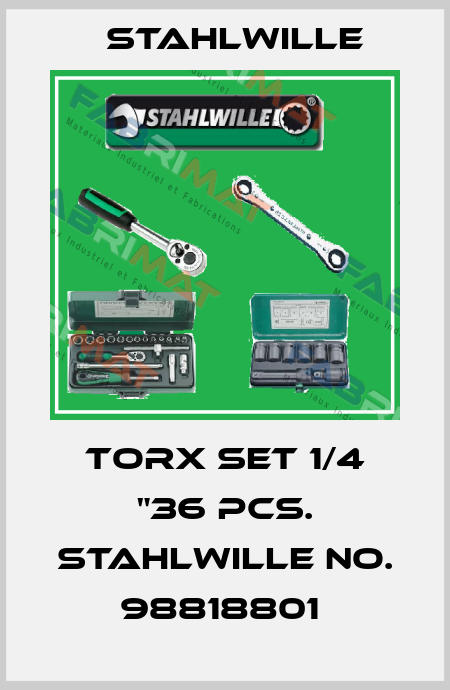 TORX SET 1/4 "36 PCS. STAHLWILLE NO. 98818801  Stahlwille
