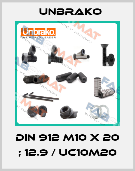 DIN 912 M10 x 20 ; 12.9 / UC10M20 Unbrako