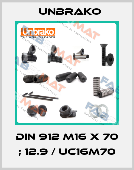 DIN 912 M16 x 70 ; 12.9 / UC16M70 Unbrako