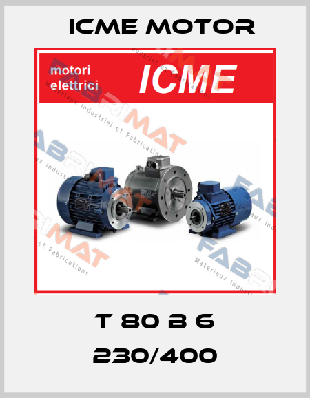 T 80 B 6 230/400 Icme Motor