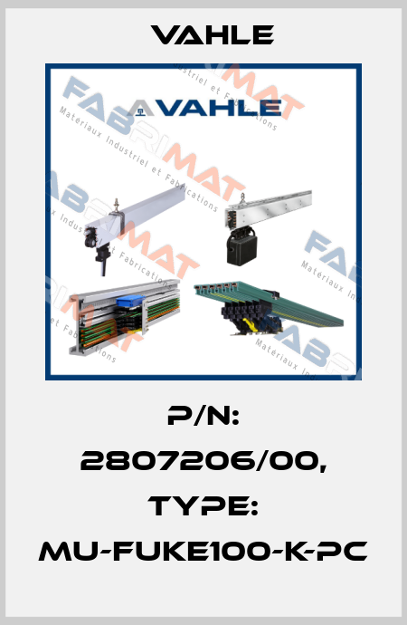 P/n: 2807206/00, Type: MU-FUKE100-K-PC Vahle