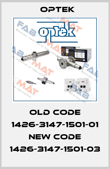 old code 1426-3147-1501-01 new code 1426-3147-1501-03 Optek
