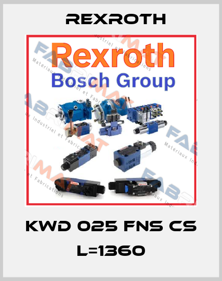 KWD 025 FNS CS L=1360 Rexroth